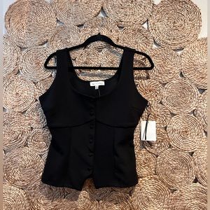 Vest Button Up Style Top